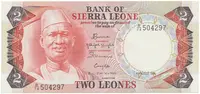 Sierra Leone, 2 Leones 1984, P.6g