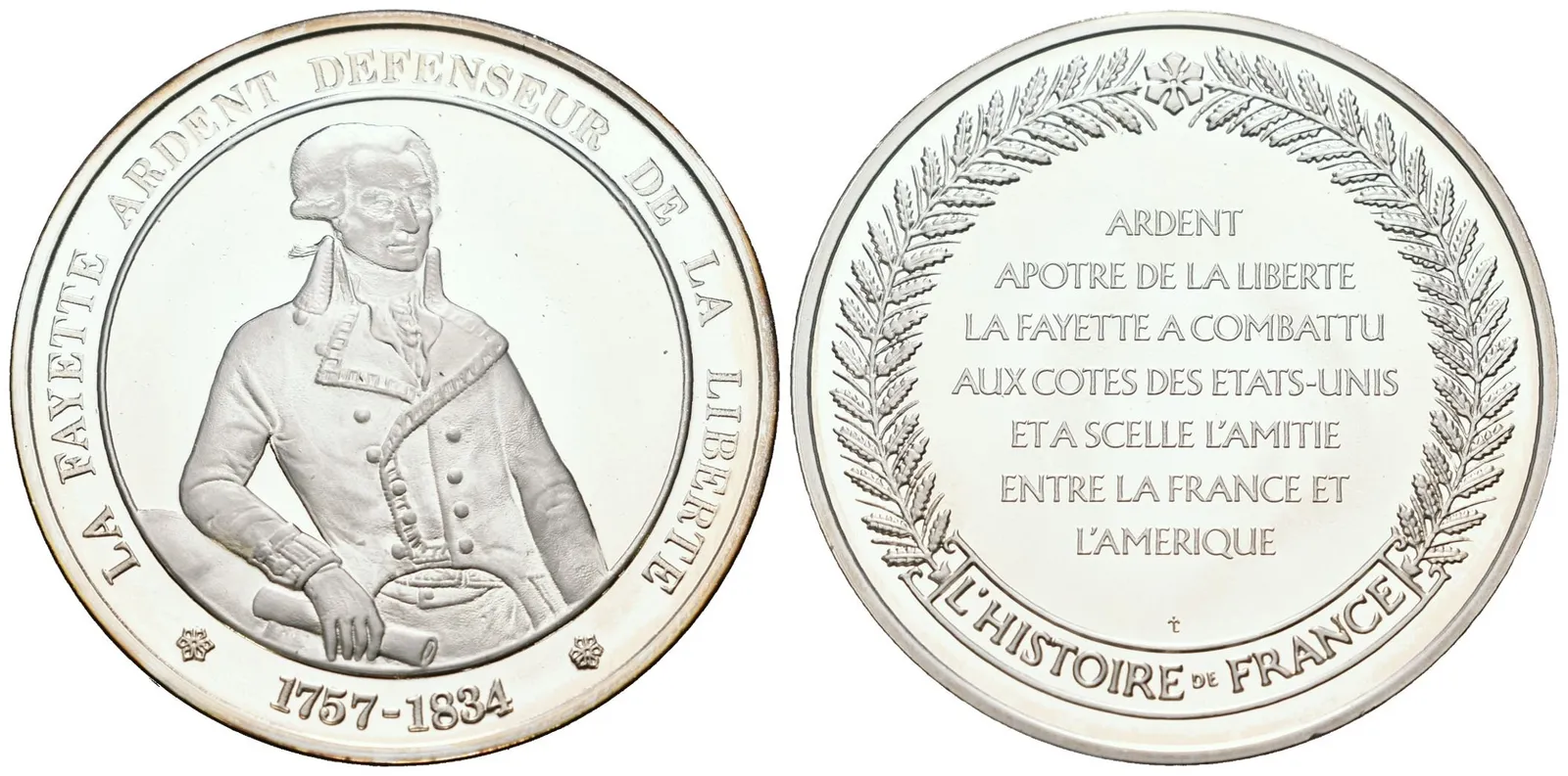 Francie - AR Medaile b.l. - La Fayette