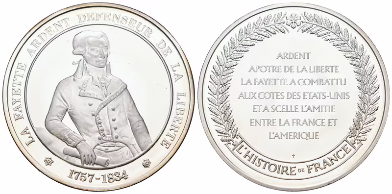 Francie - AR Medaile b.l. - La Fayette
