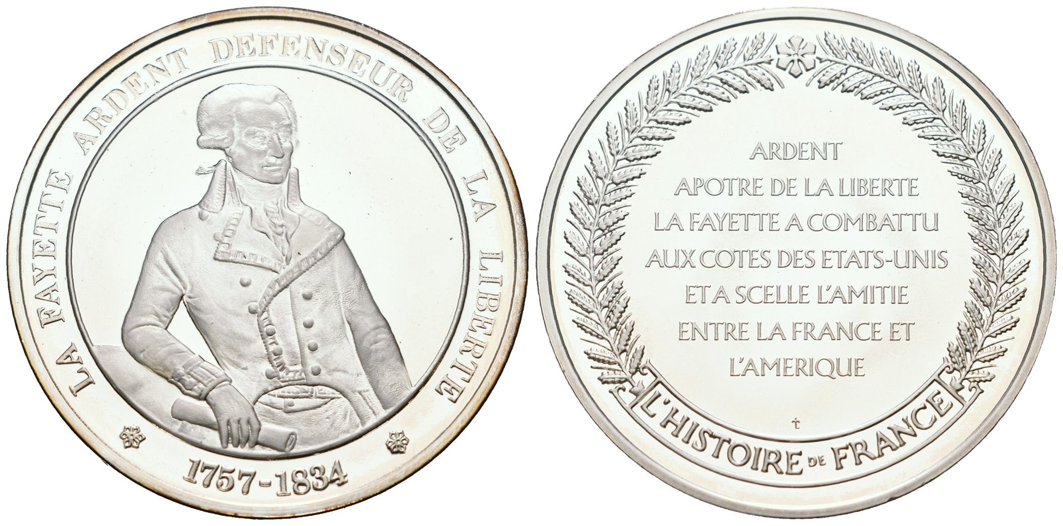 Francie - AR Medaile b.l. - La Fayette