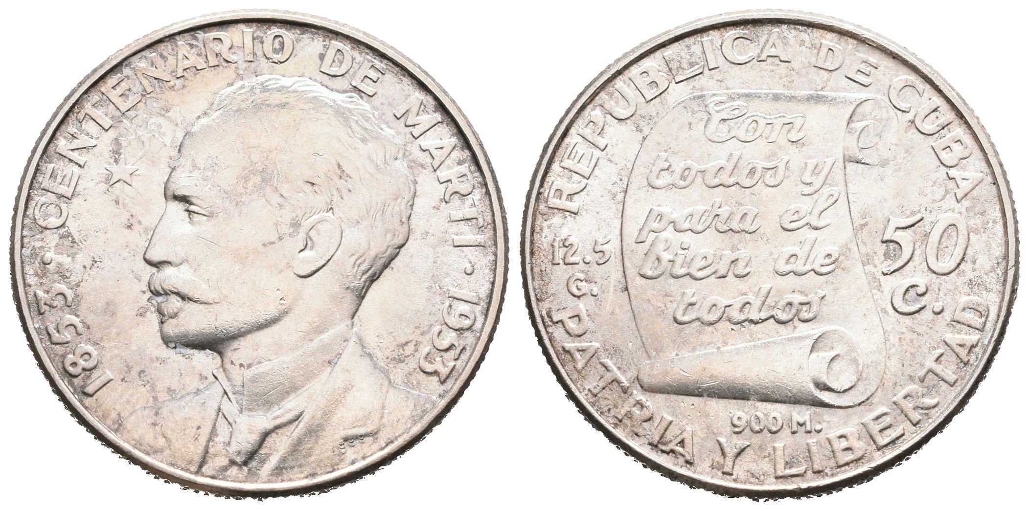 Kuba, 50 Centavo 1953
