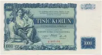 1000 Koruna 1934, SPECIMEN, Hej.27a.S1