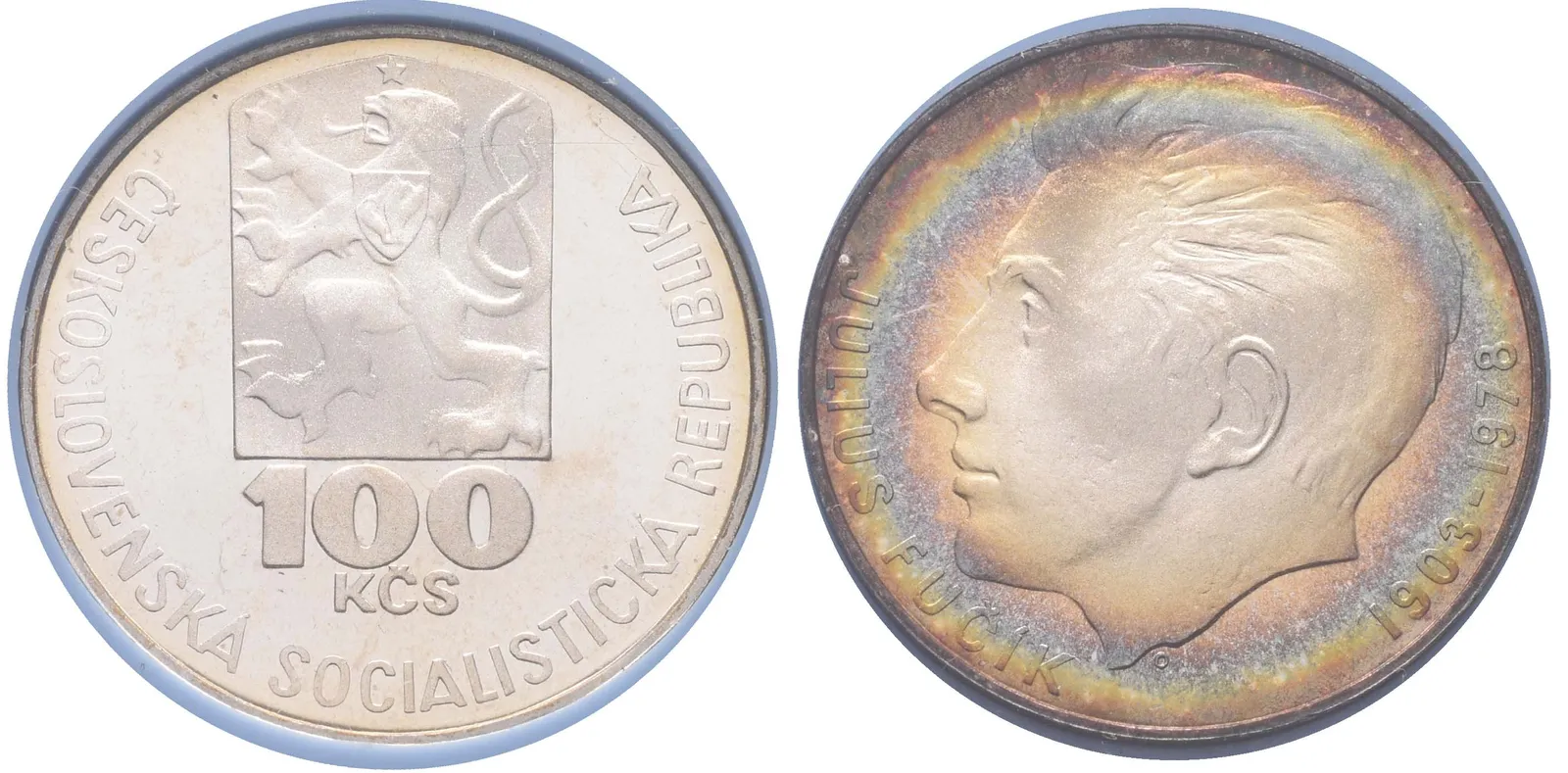 100 Kčs 1978 - Július Fučík, PROOF