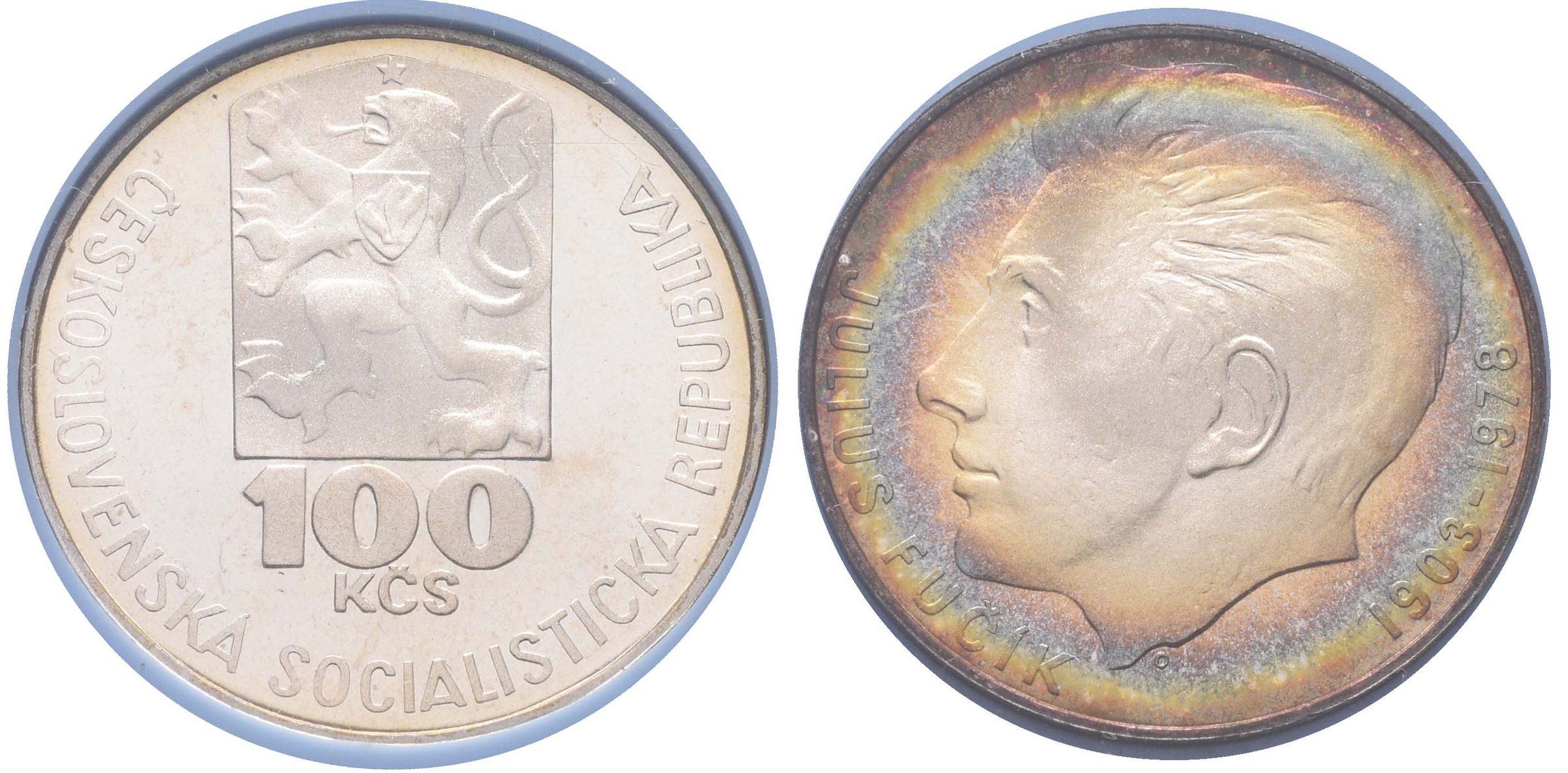 100 Kčs 1978 - Július Fučík, PROOF