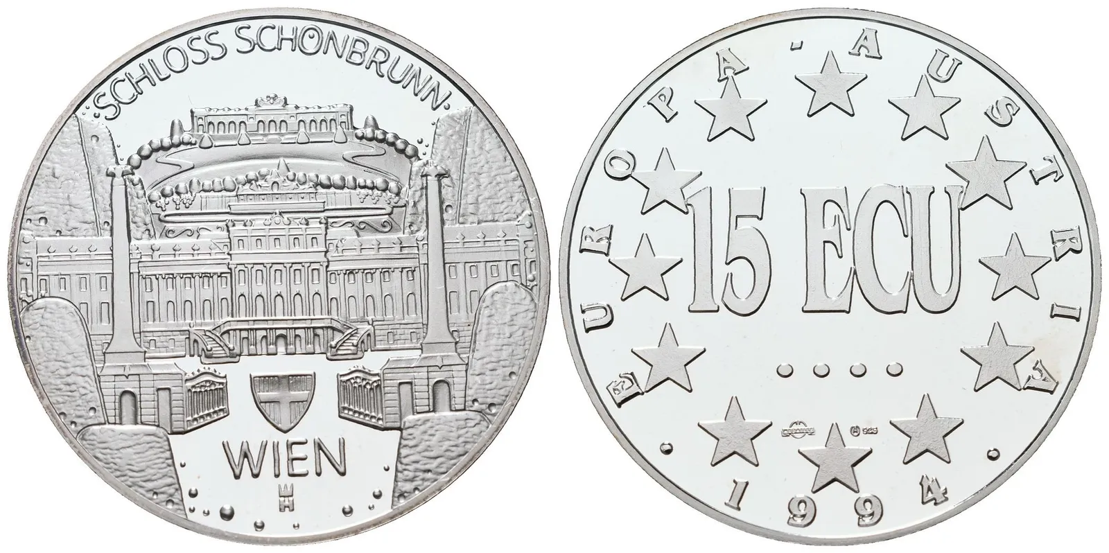 Rakousko, 10 Ecu 1994 - Schönbrunn