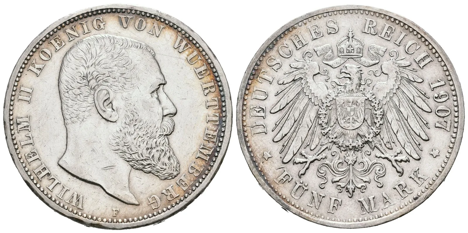 Württembersko, 5 Marka 1907