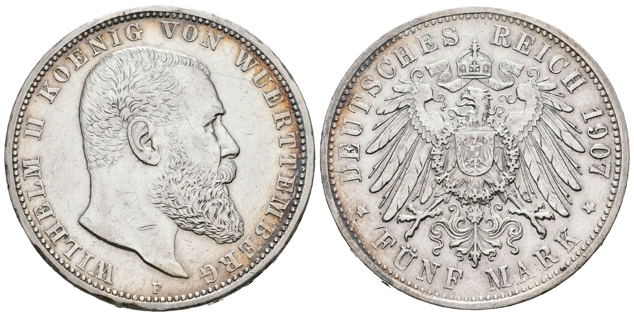 Württembersko, 5 Marka 1907