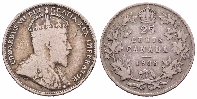 Kanada, 25 Cent 1908