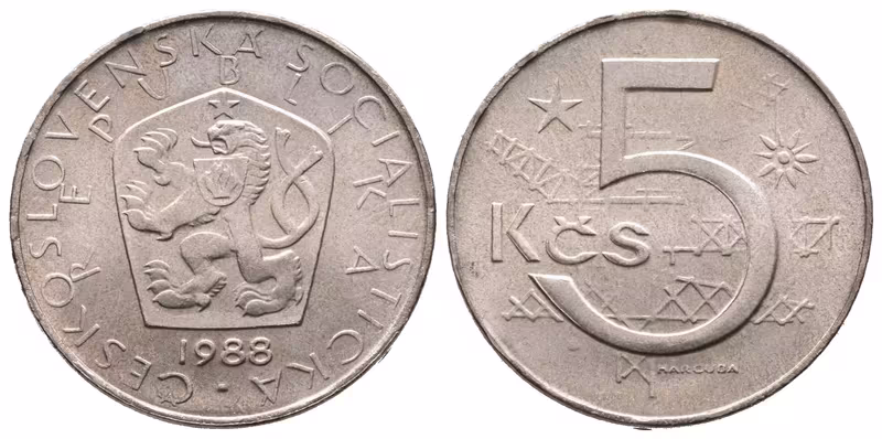 5 Koruna 1988