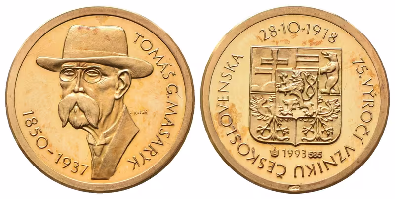 Medaile 1993 - 75 let ČSR