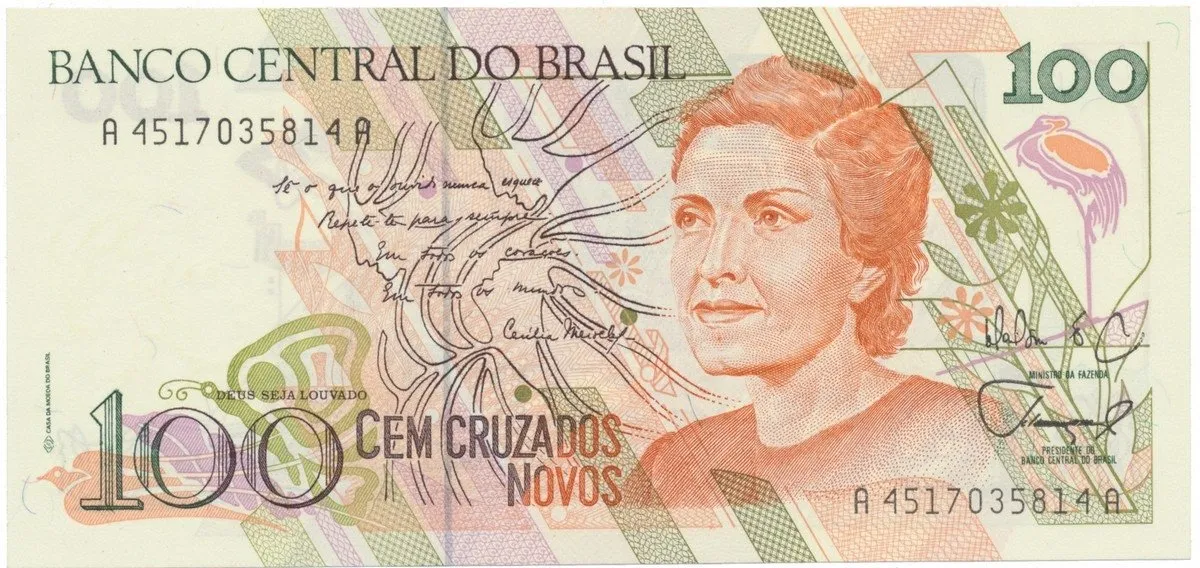 Brazílie, 100 Cruzados Novos (1989), P.220a
