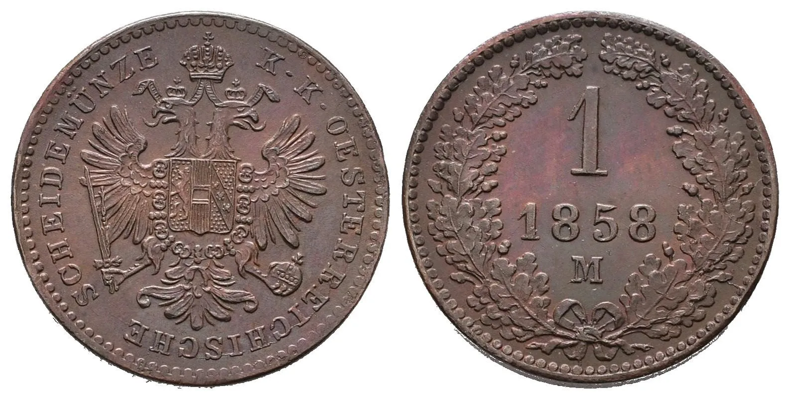 Rakouská a spolková měna, 1857 - 1892 — 1