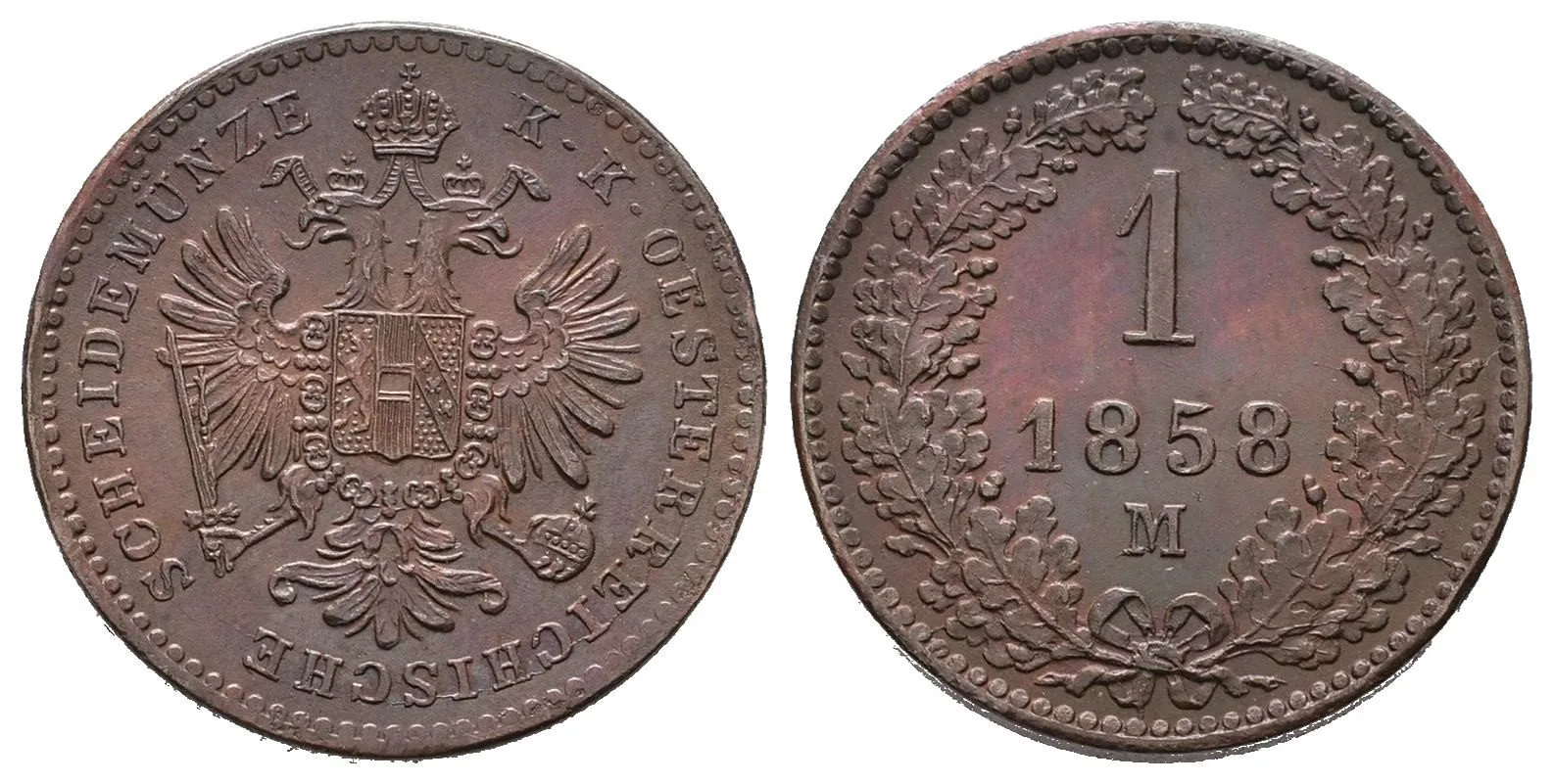 Rakouská a spolková měna, 1857 - 1892 — 1