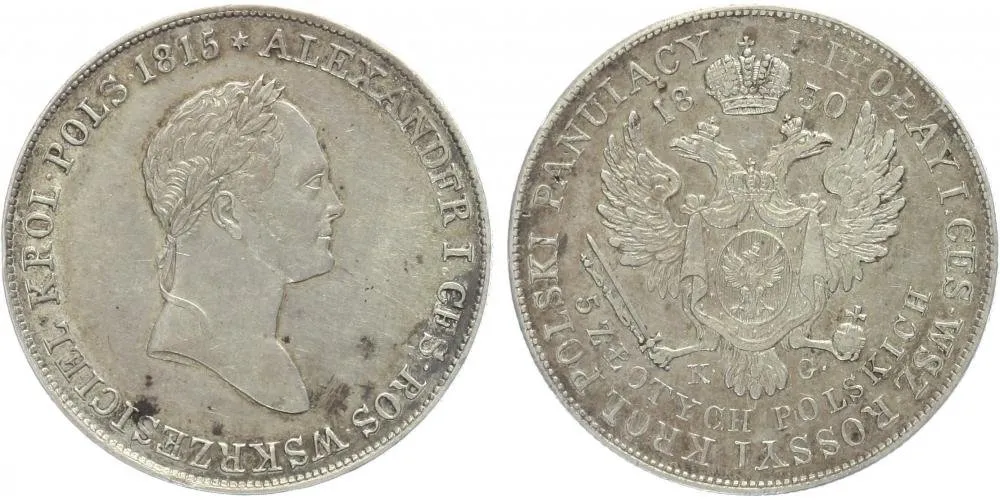 Ražby pro Polsko, Mikuláš I., 1825 - 1855 — 1