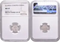 Gersh 1895 A, KM.12, certifikace NGC, hodnocení MS 63, luxusní zachovalost, — 2