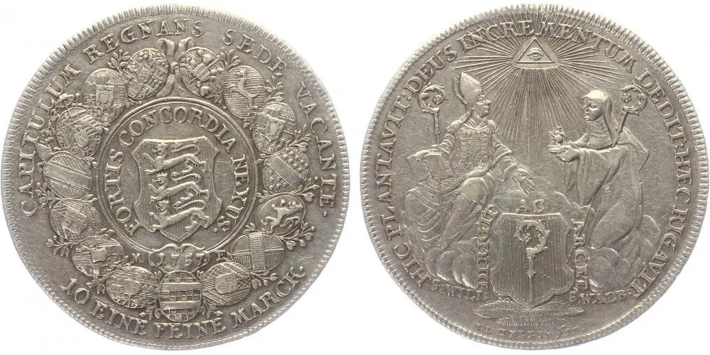 Eichstätt - biskupství, Sede Vacante, 1757 — 1