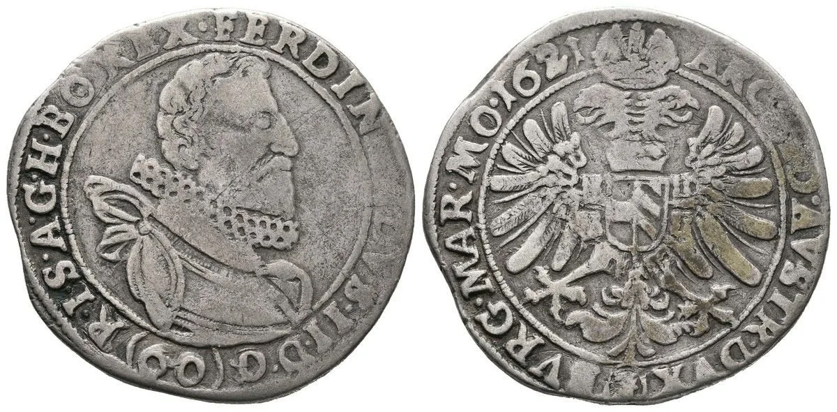 Ferdinand II., 1619 - 1637 (Mince kiprová) — 1