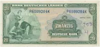 Německo - NSR, 20 DM 1949, Ros.260
