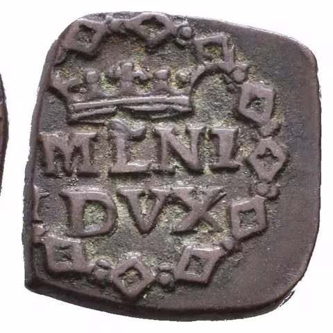 Quattrino b.l. (1725 - 1736), Milan - pro Lombardsko, patina,