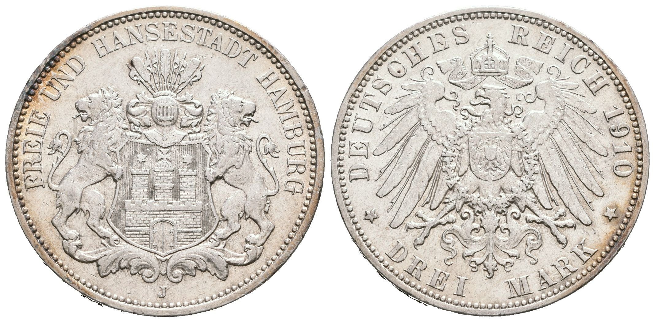 Hamburg, 3 Marka 1910