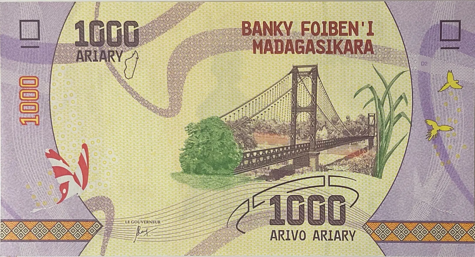 Madagaskar, 1000 Ariary (2017~2022), P.100