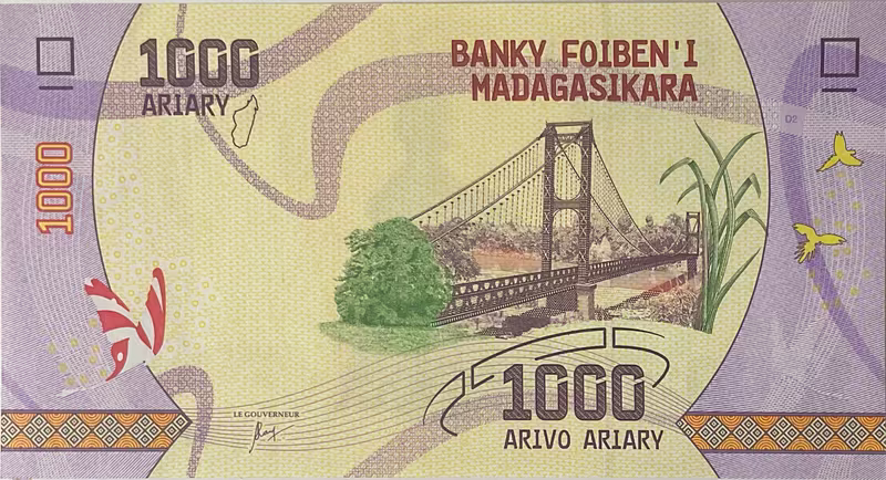 Madagaskar, 1000 Ariary (2017~2022), P.100
