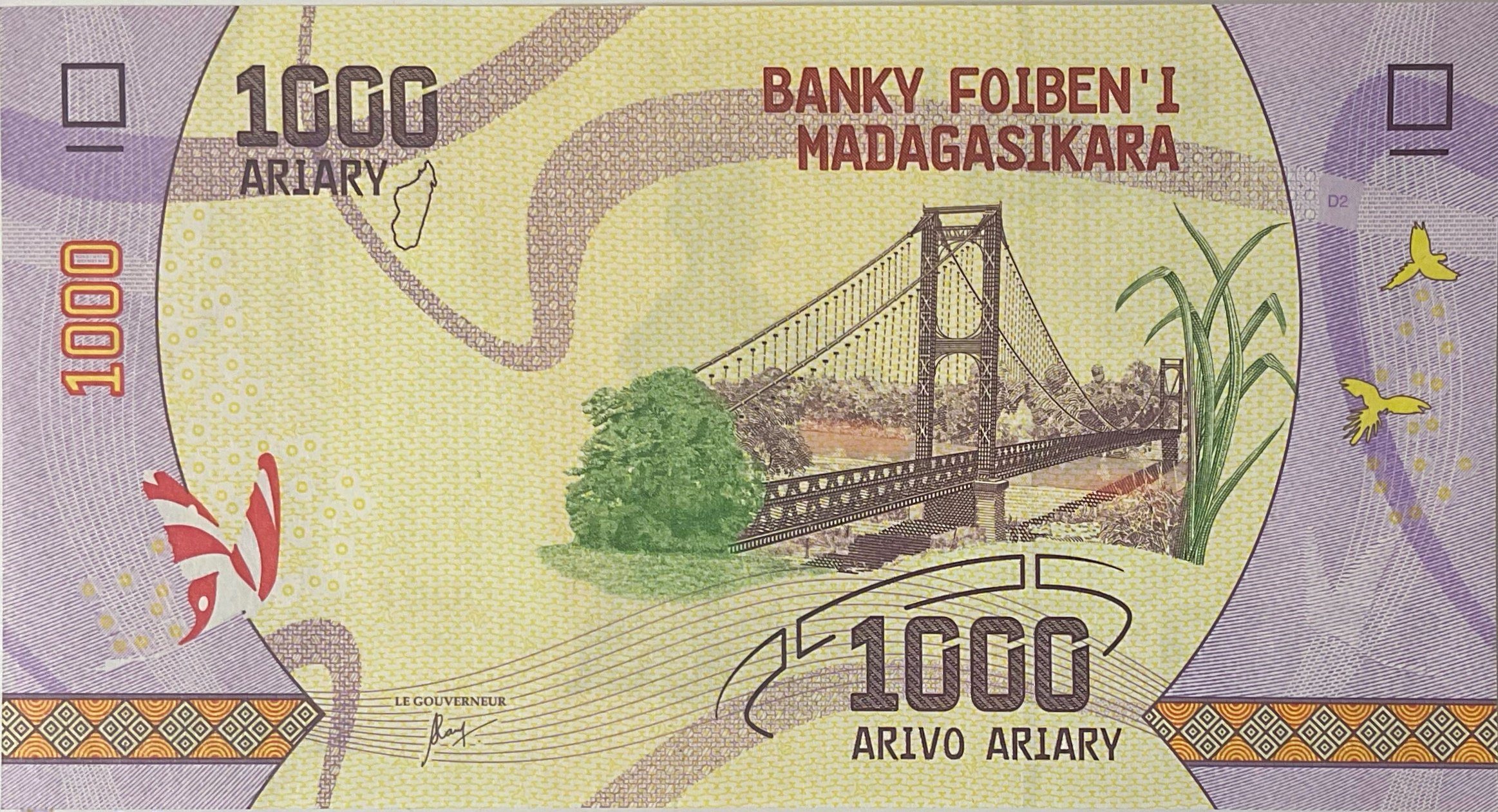 Madagaskar, 1000 Ariary (2017~2022), P.100