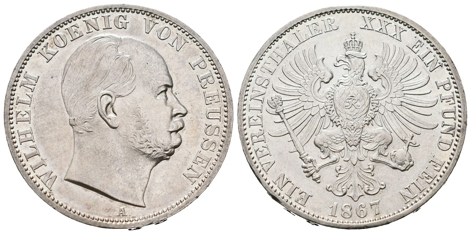 Prusko, Tolar 1867 A