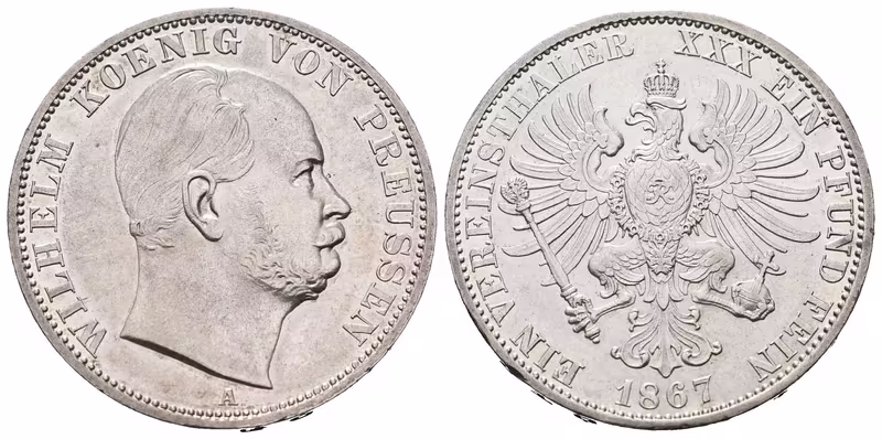 Prusko, Tolar 1867 A