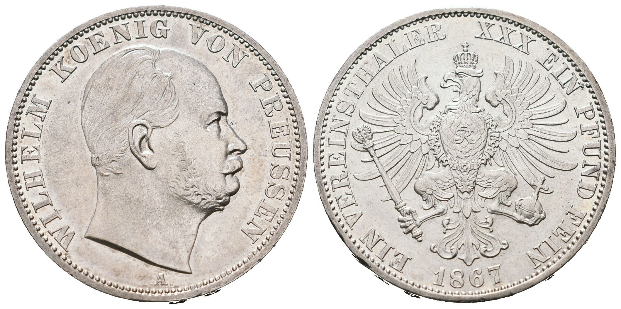 Prusko, Tolar 1867 A