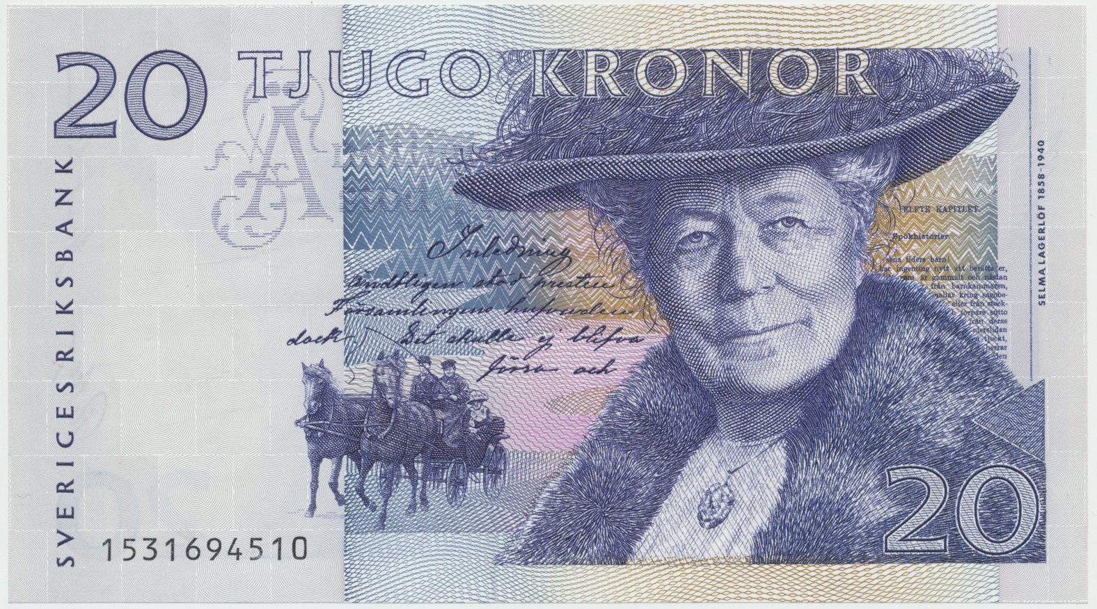 Švédsko, 20 Kronor 1991, P.61a