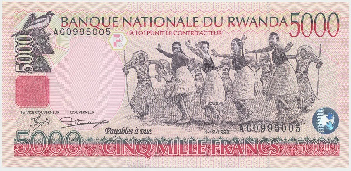 Rwanda, 5000 Francs 1998, P.28a