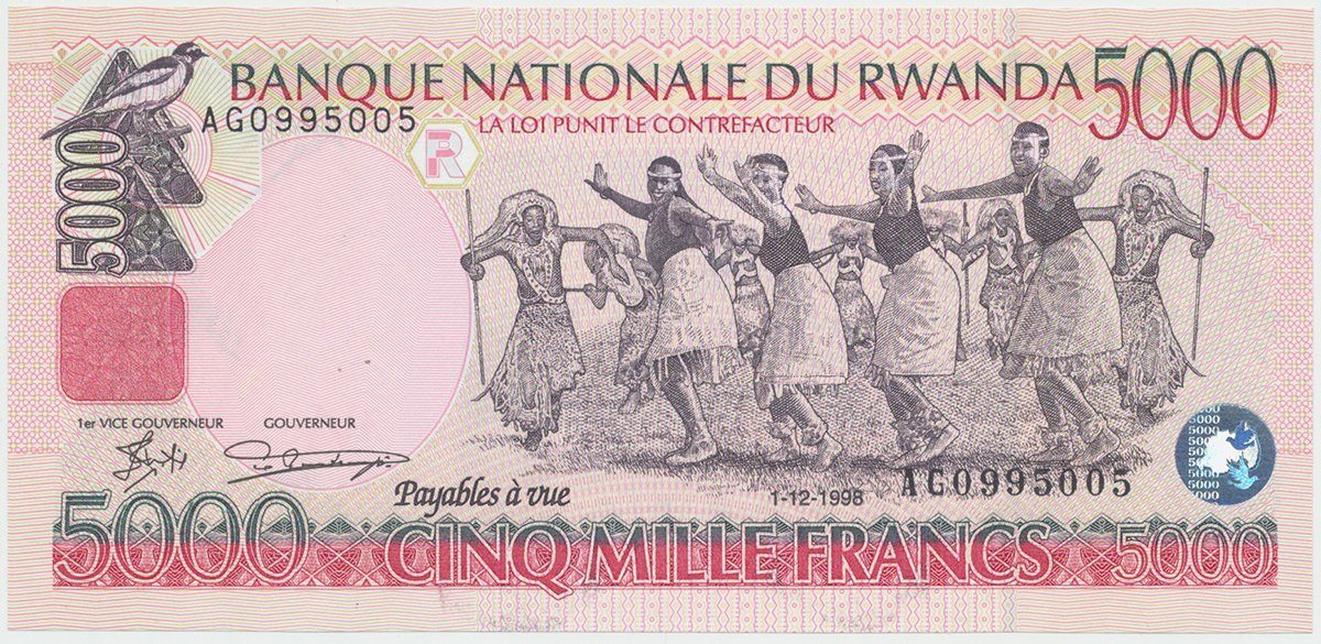 Rwanda, 5000 Francs 1998, P.28a