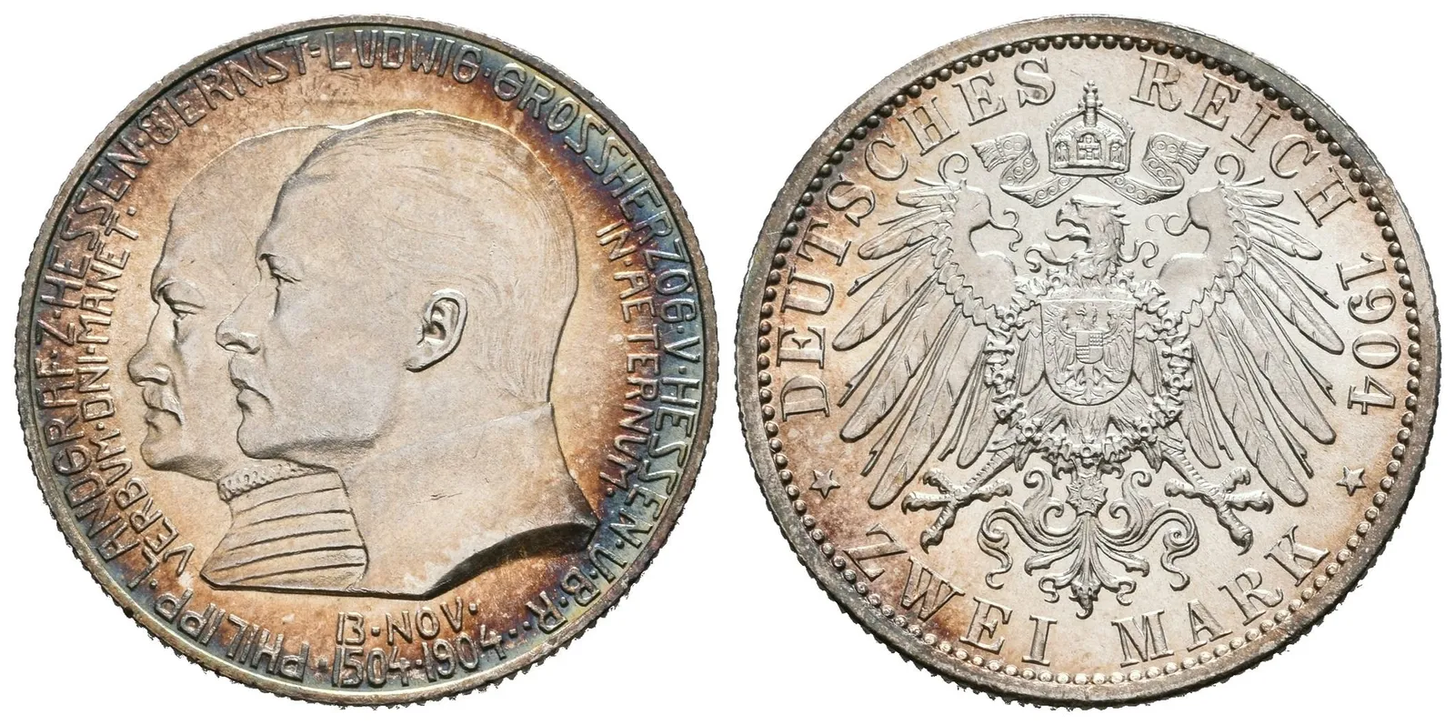 Hesensko, 2 Marka 1904 - Pamětní