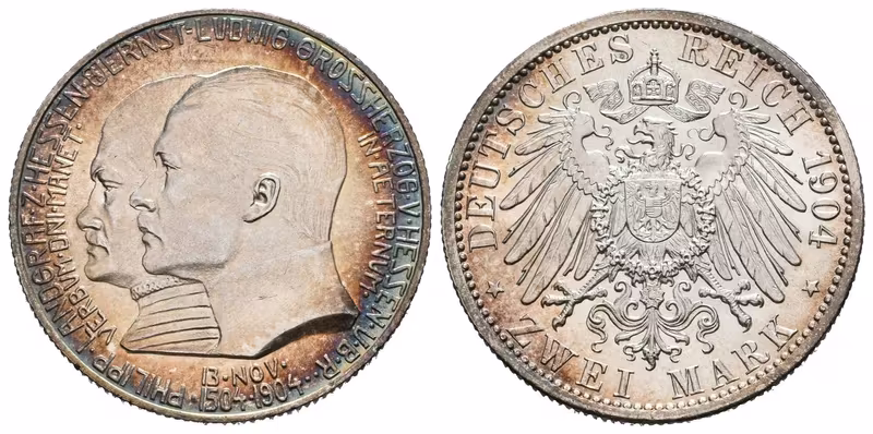 Hesensko, 2 Marka 1904 - Pamětní