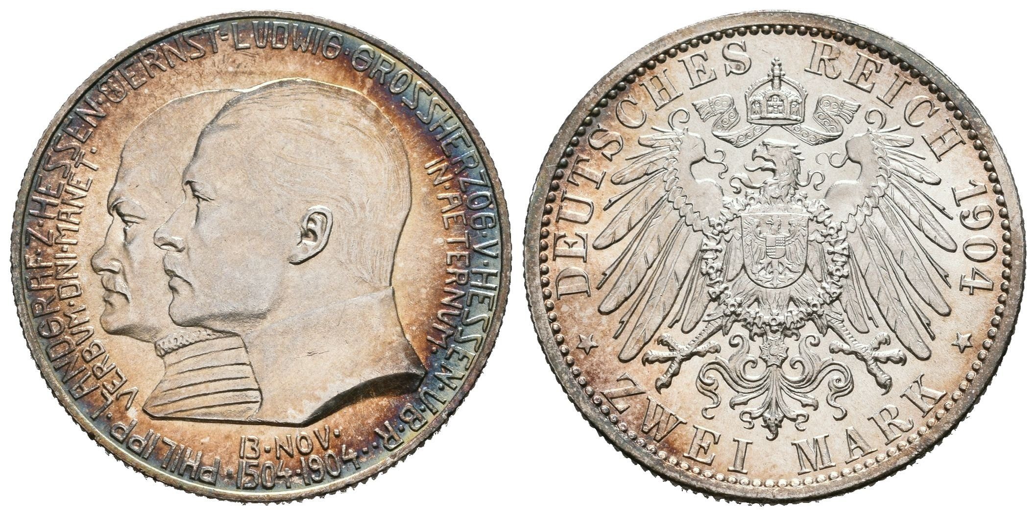 Hesensko, 2 Marka 1904 - Pamětní