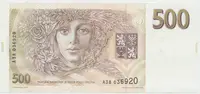 Česká republika, 500 Koruna 1993, série A, tisk Anglie, Hej..CZ10a1 - fotografie 2