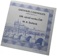 Medaile 2018 - M. R. Štefánik - 100. výročí vzniku ČSR - fotografie 3