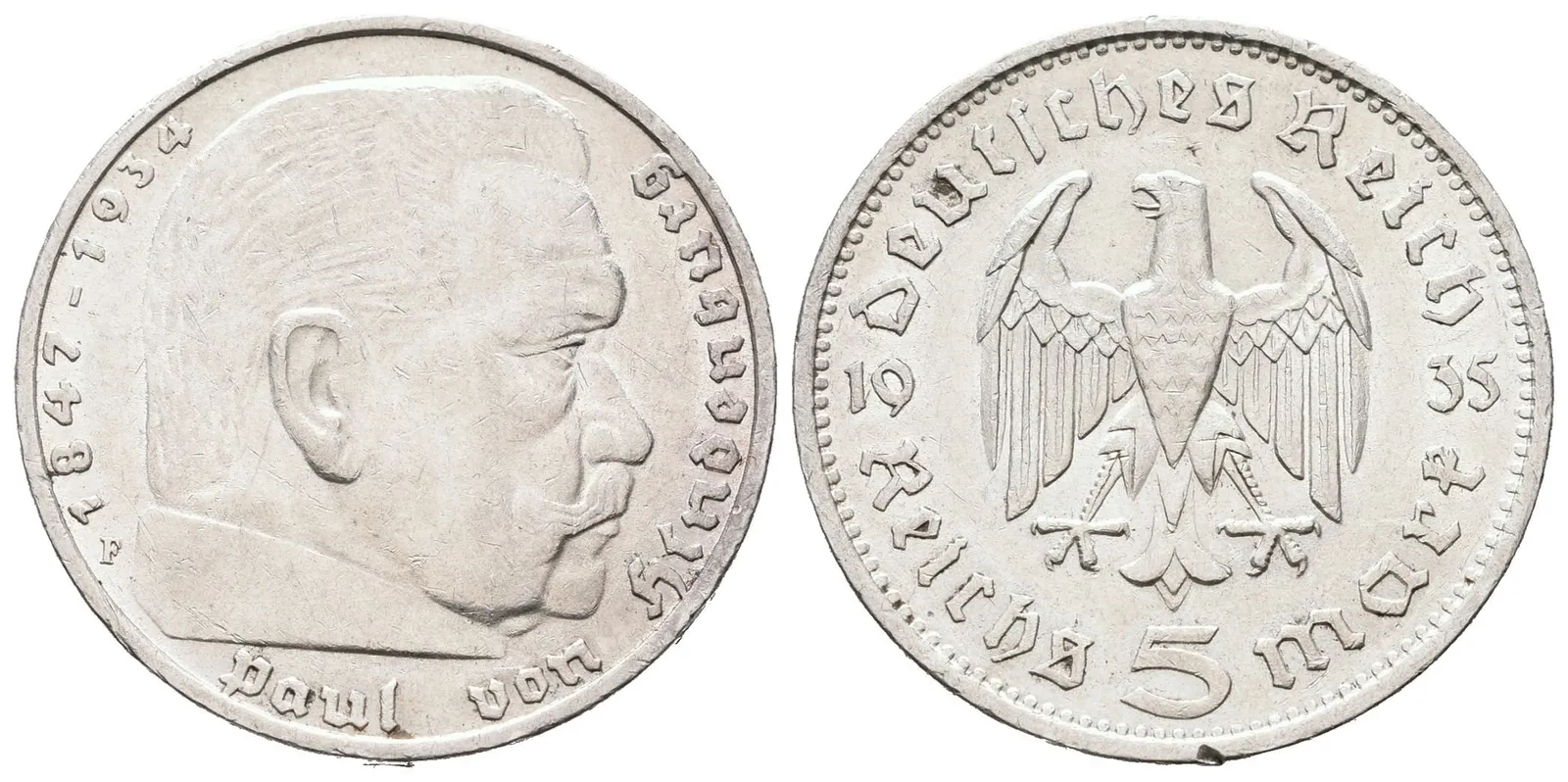 III. říše, 5 Marka 1935 F
