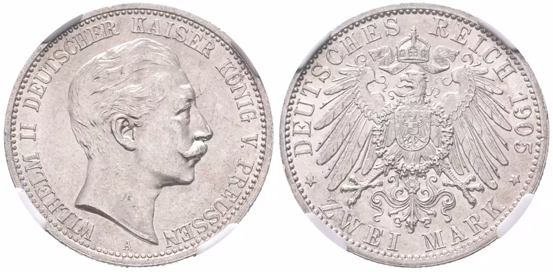 Prusko, 2 Marka 1901, NGC
