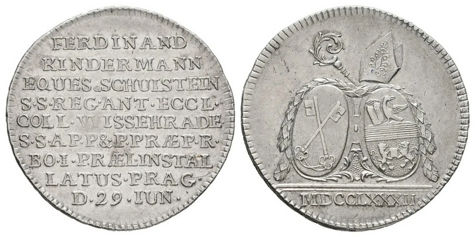 Praha - Vyšehrad, Ferdinand rytíř Kindermann von Schulstein, 1782 - 1801 — 1