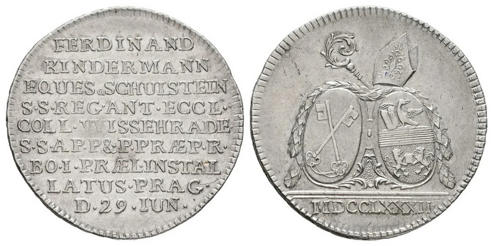 Praha - Vyšehrad, Ferdinand rytíř Kindermann von Schulstein, 1782 - 1801 — 1