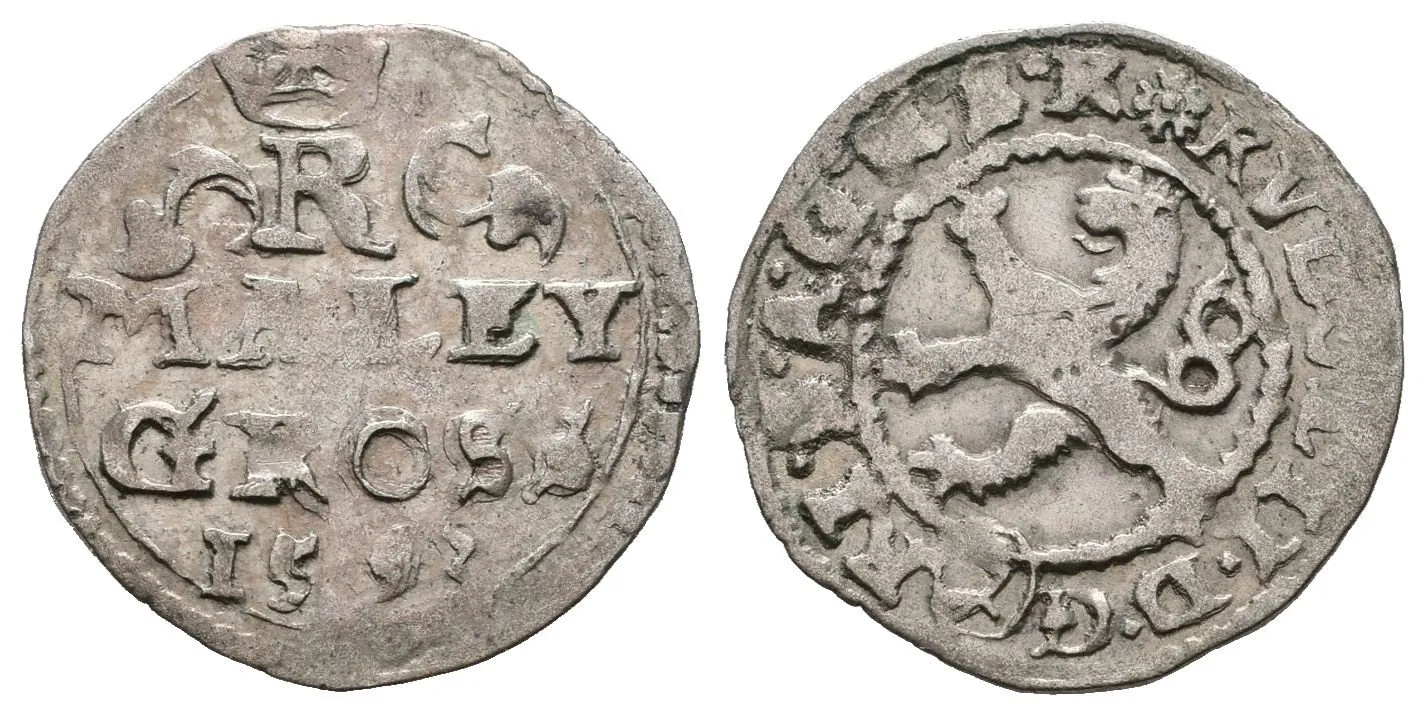 Rudolf II., Malý groš 1593, Kutná Hora