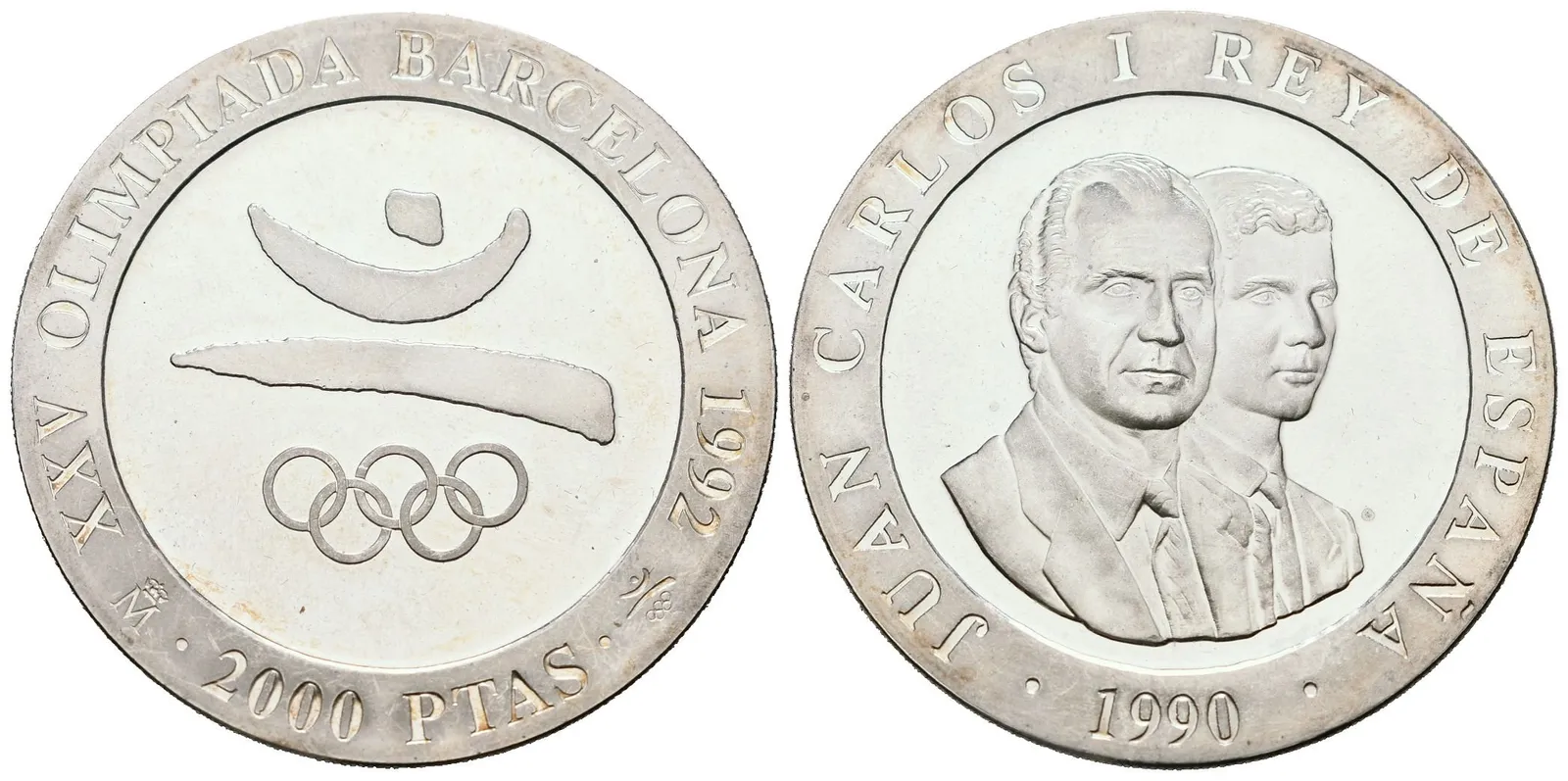 Španělsko, 2000 Pesetas 1990 - Logo