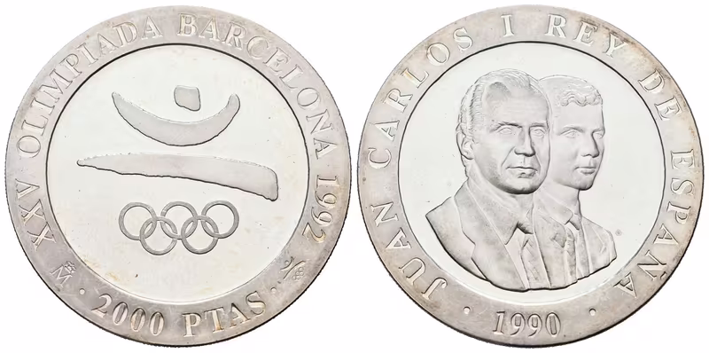 Španělsko, 2000 Pesetas 1990 - Logo