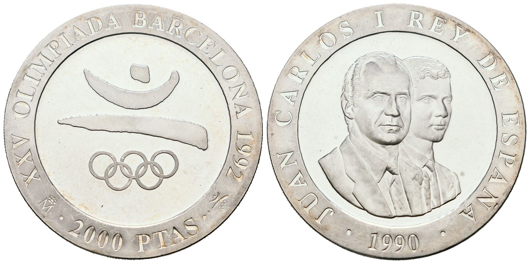 Španělsko, 2000 Pesetas 1990 - Logo