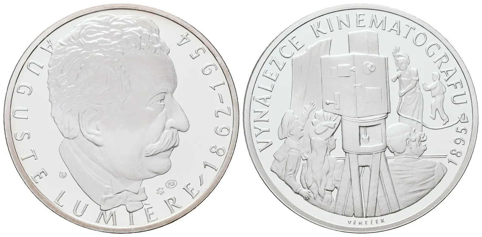 AR Medaile b.l. (2012) - Auguste Lumiére - 150. výročí narození