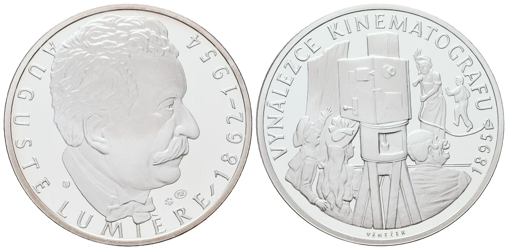 AR Medaile b.l. (2012) - Auguste Lumiére - 150. výročí narození