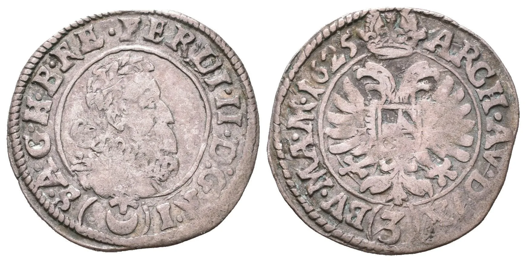 3 Krejcar 1625, Praha-Hübmer, Hal.759 — 1
