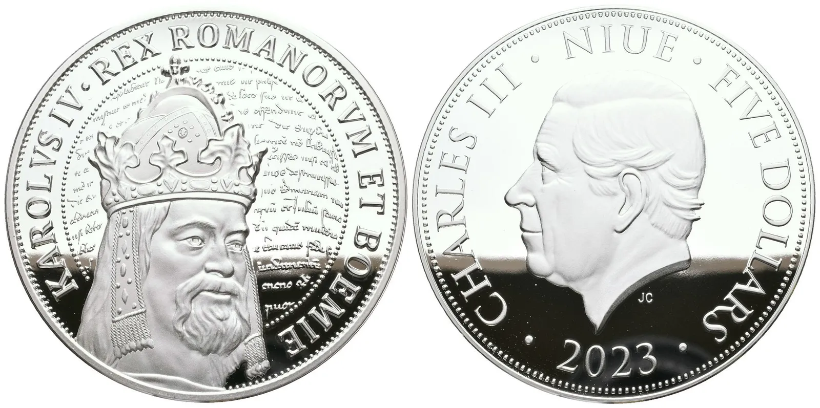 AR Medaile 2023 (5 NZD) - Karel IV. Lucemburský. — 1